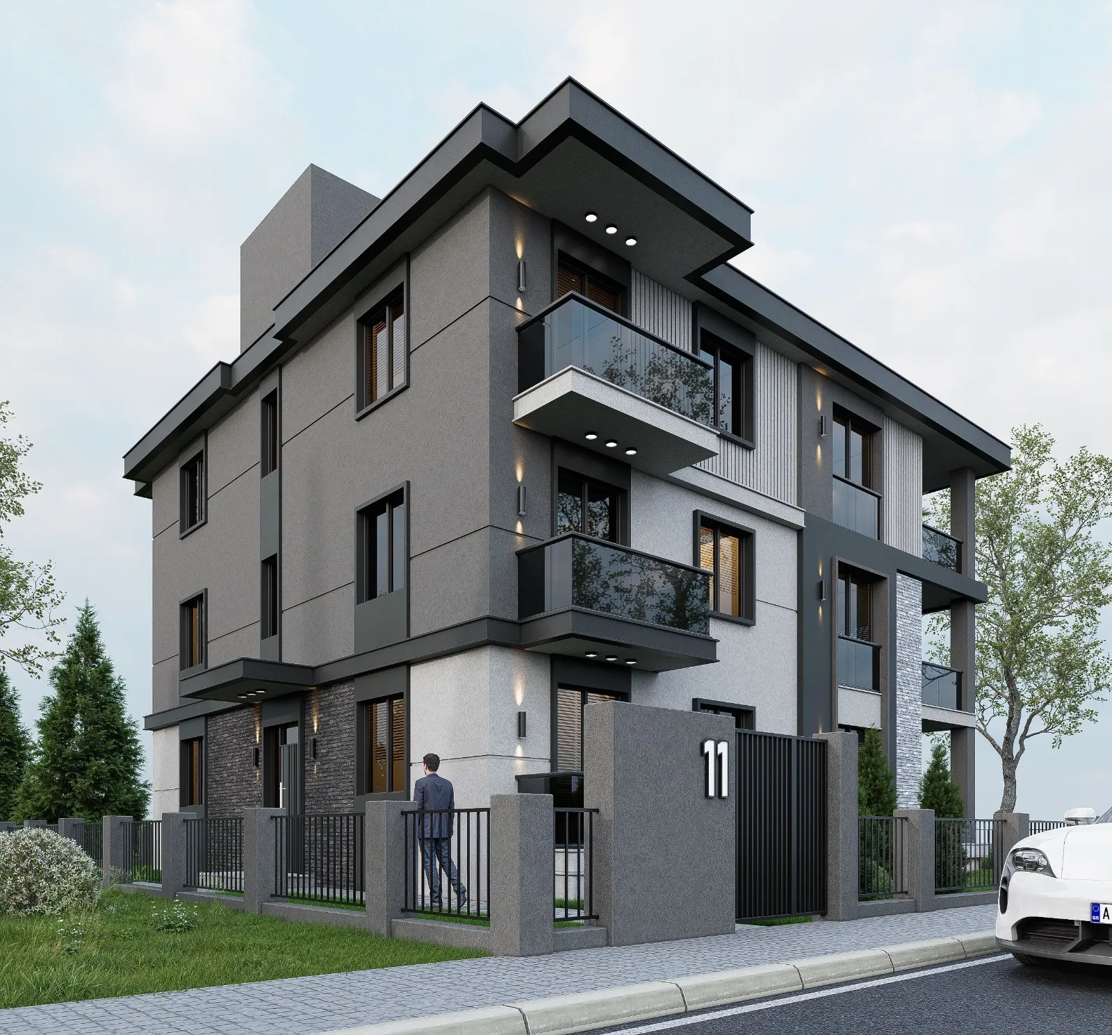 Grid House Gömeç İnşaat Modern Konut Detayları
